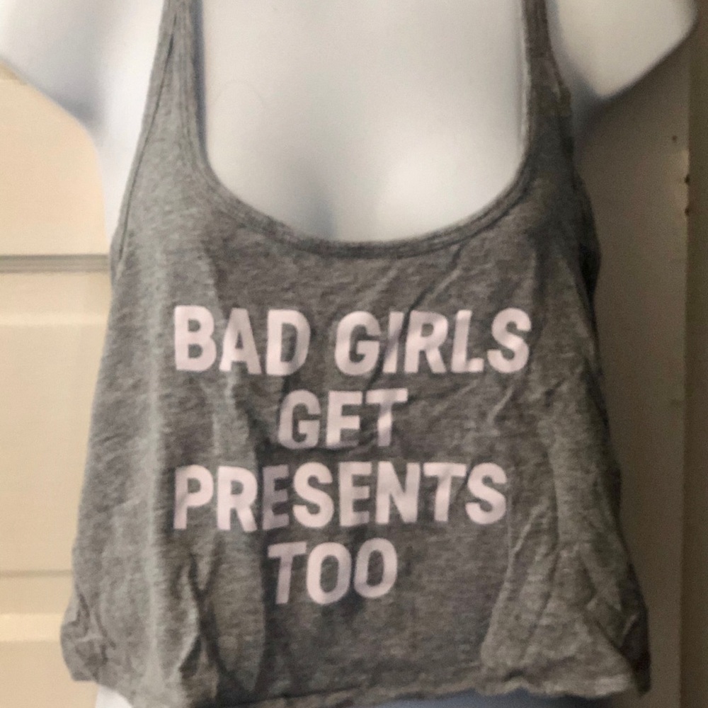 PINK VICTORIA SECRET CROP top worn once Size Large